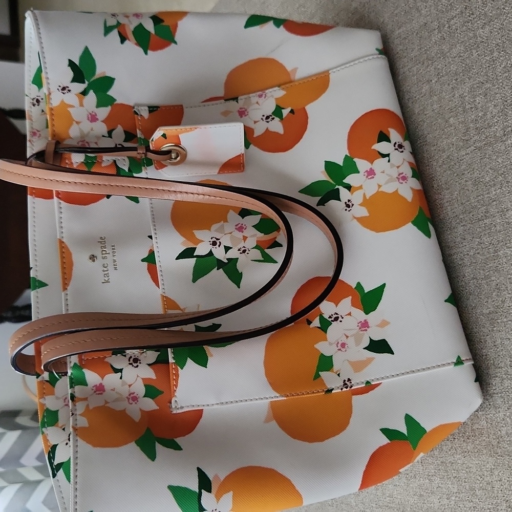 Kate spade harding street oranges riley tote bag